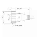 Waterproof Panel Mount RJ45 Connector